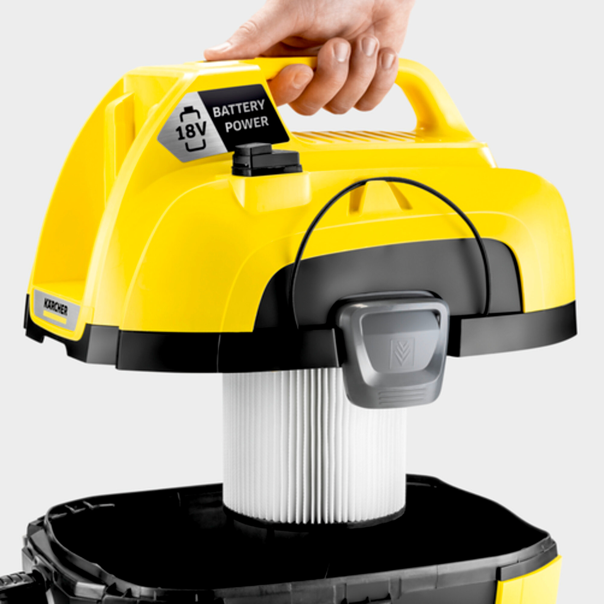 Акумуляторний господарський пилосос WD 1 Compact Battery - Зображення 4