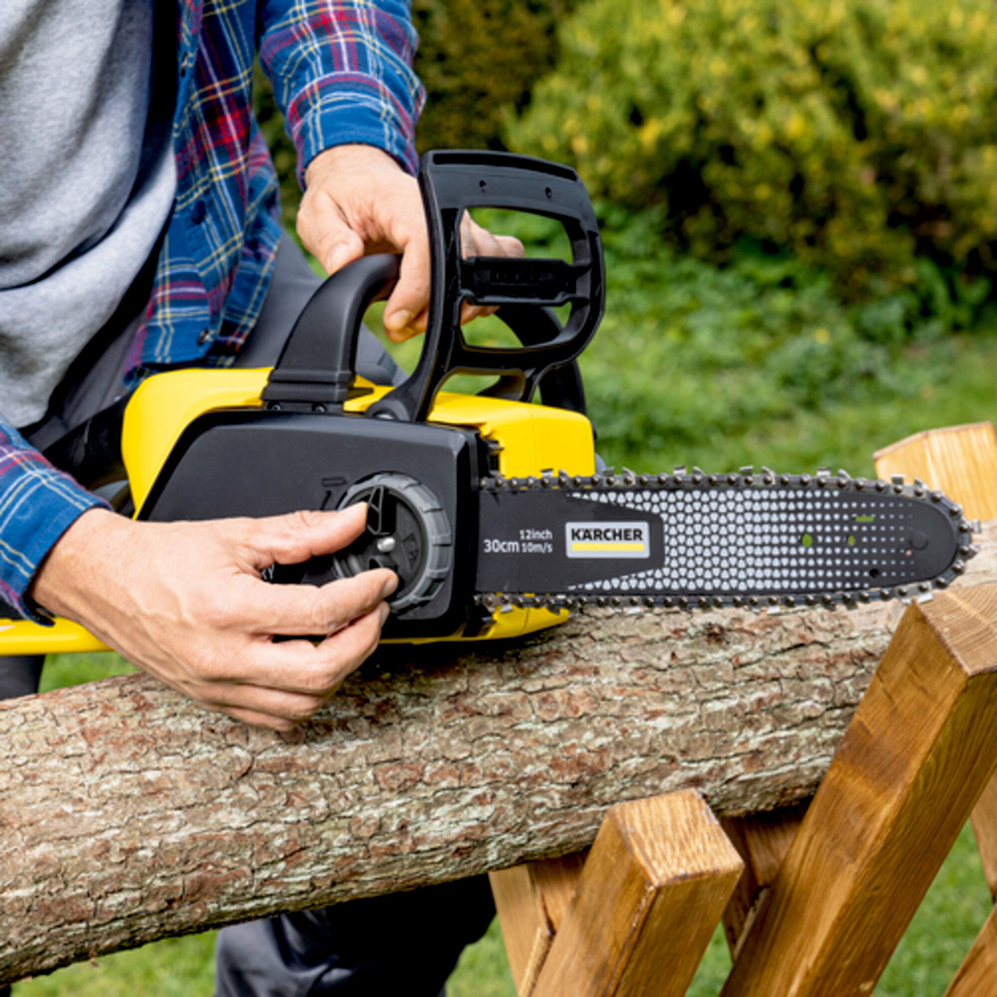 Акумуляторна ланцюгова пила CNS 18-30 Battery + Швидкозарядний комплект + Акумулятор - Зображення 2