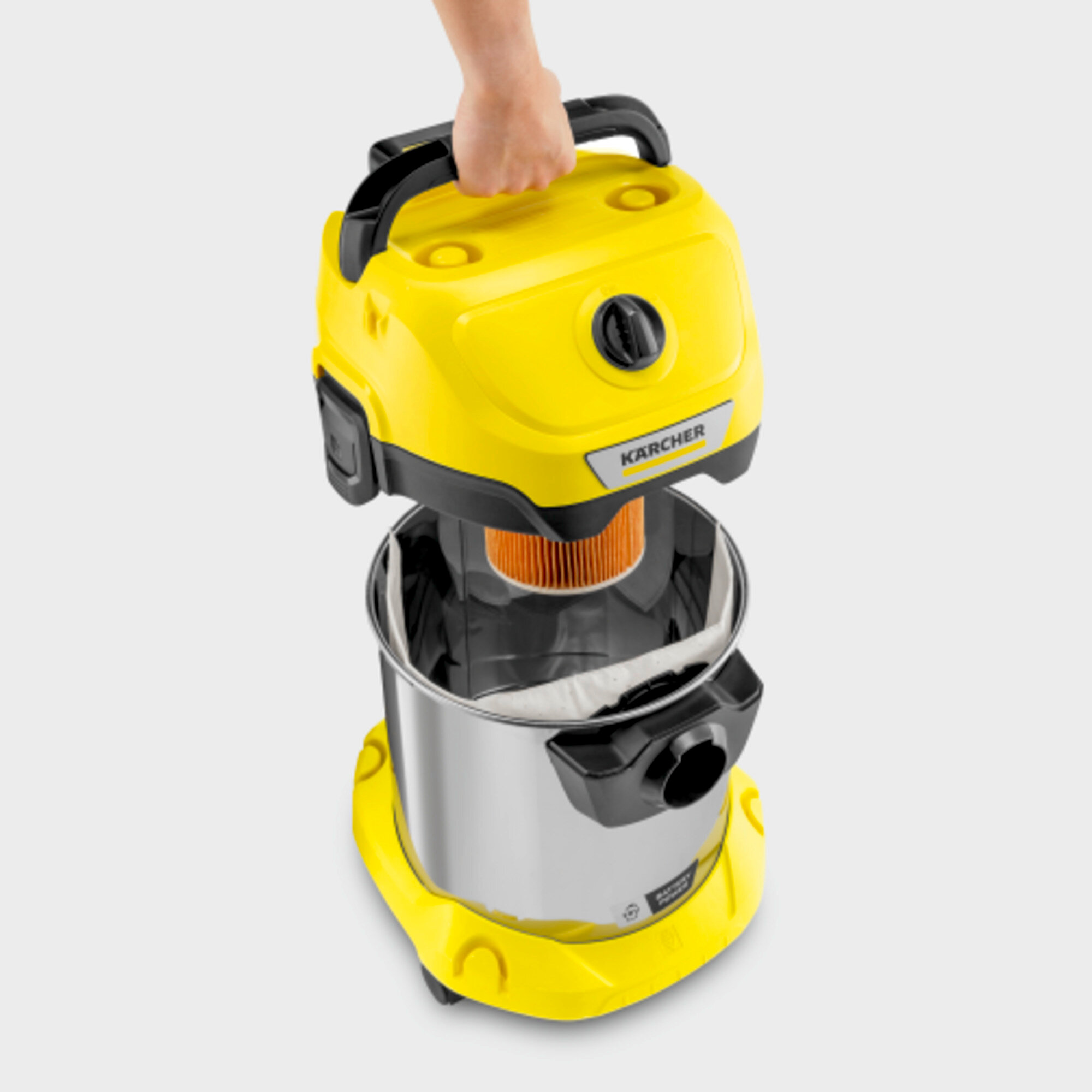 Акумуляторний господарський пилосос WD 3-18 S - Зображення 3